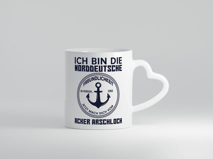 Norddeutsche Freundlichkeit | grober Humor Spruch Geschenkidee Tasse