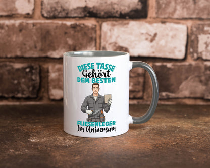 Im Universum: Fliesenleger | Fliesenlegen Bau Geschenk Humor Geschenkidee