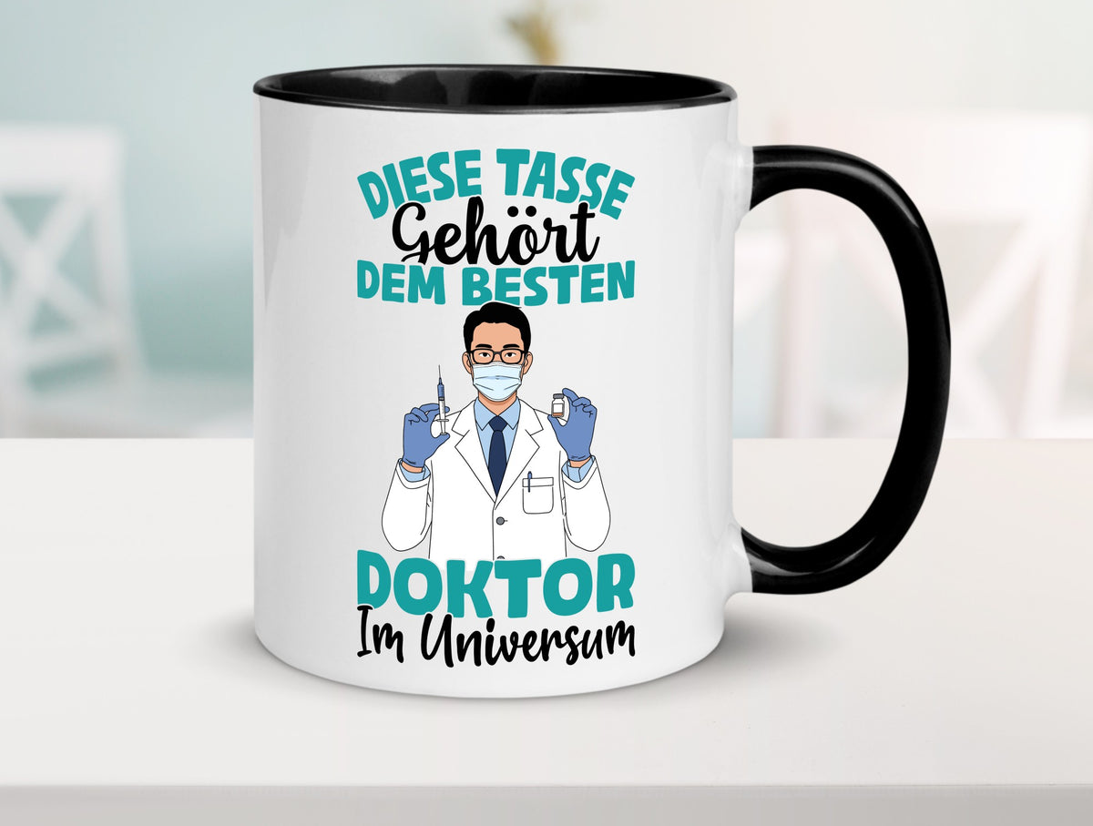 Im Universum: Doktor | Doktorand Doktortitel Geschenk Humor Geschenkidee Tasse