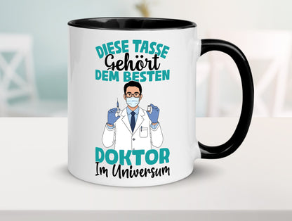 Im Universum: Doktor | Doktorand Doktortitel Geschenk Humor Geschenkidee Tasse