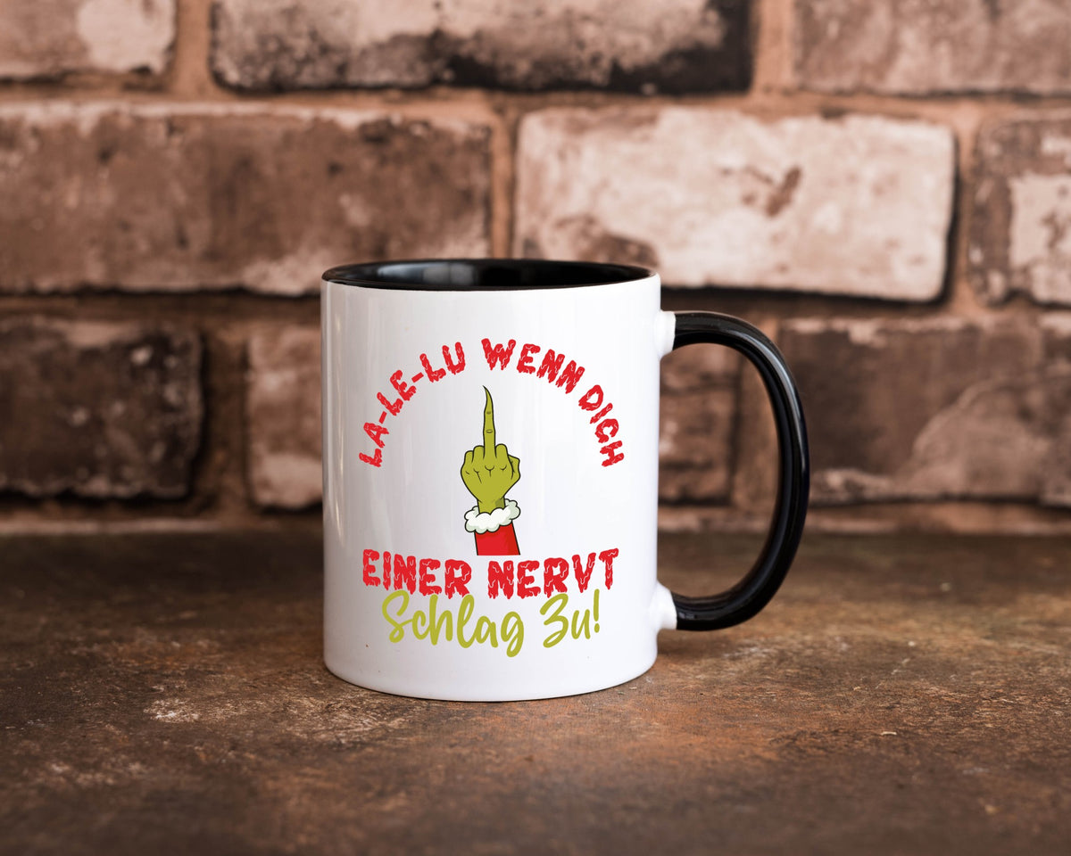 La Le Lu | Weihnachten Weihnachtsmuffel Lichter vl4 lustig Humor Geschenkidee Tasse