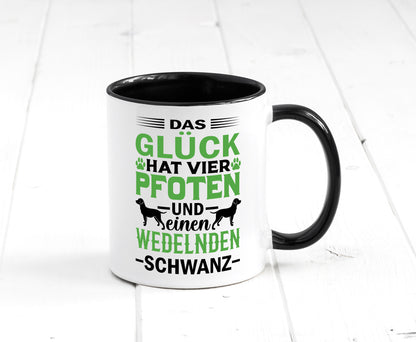 Das Glück hat 4 Pfoten | Hundeliebhaber Ich liebe Hunde Geschenk Tierliebhaber
