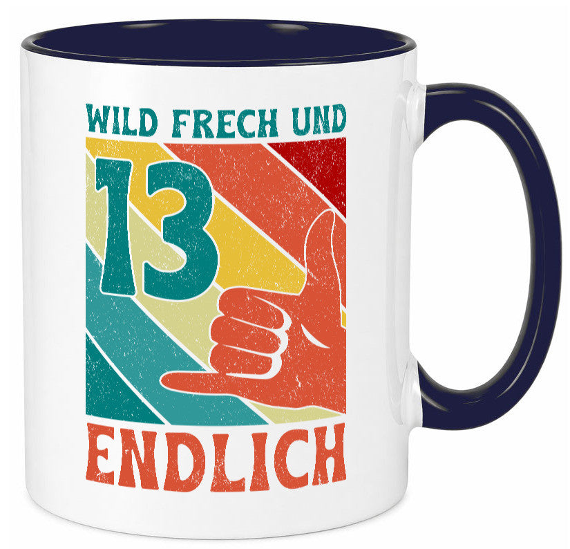13. Geburtstag | 13 Jahre Wild und Frech Humor Geschenkidee Tasse