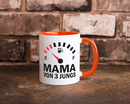 Mama von 3 Jungs | Muttertag Geschwister lustiger Spruch Geschenk Familie