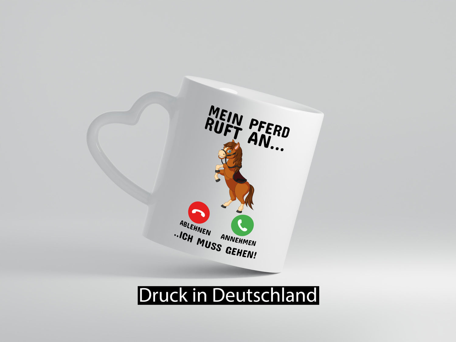Mein Pferd ruft an Humor Geschenkidee Tasse