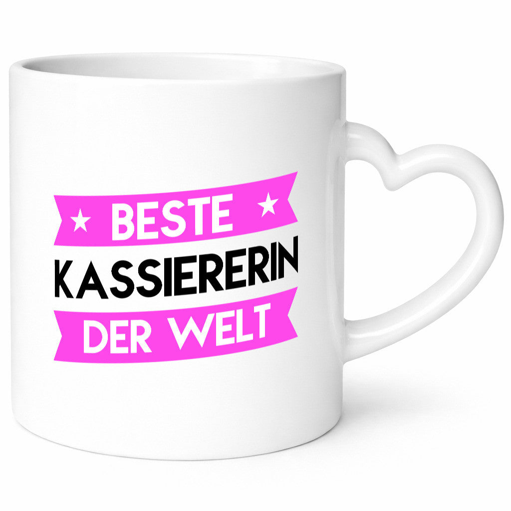 Beste Kassiererin lustiger Spruch Geschenk Humor Geschenkidee Tasse