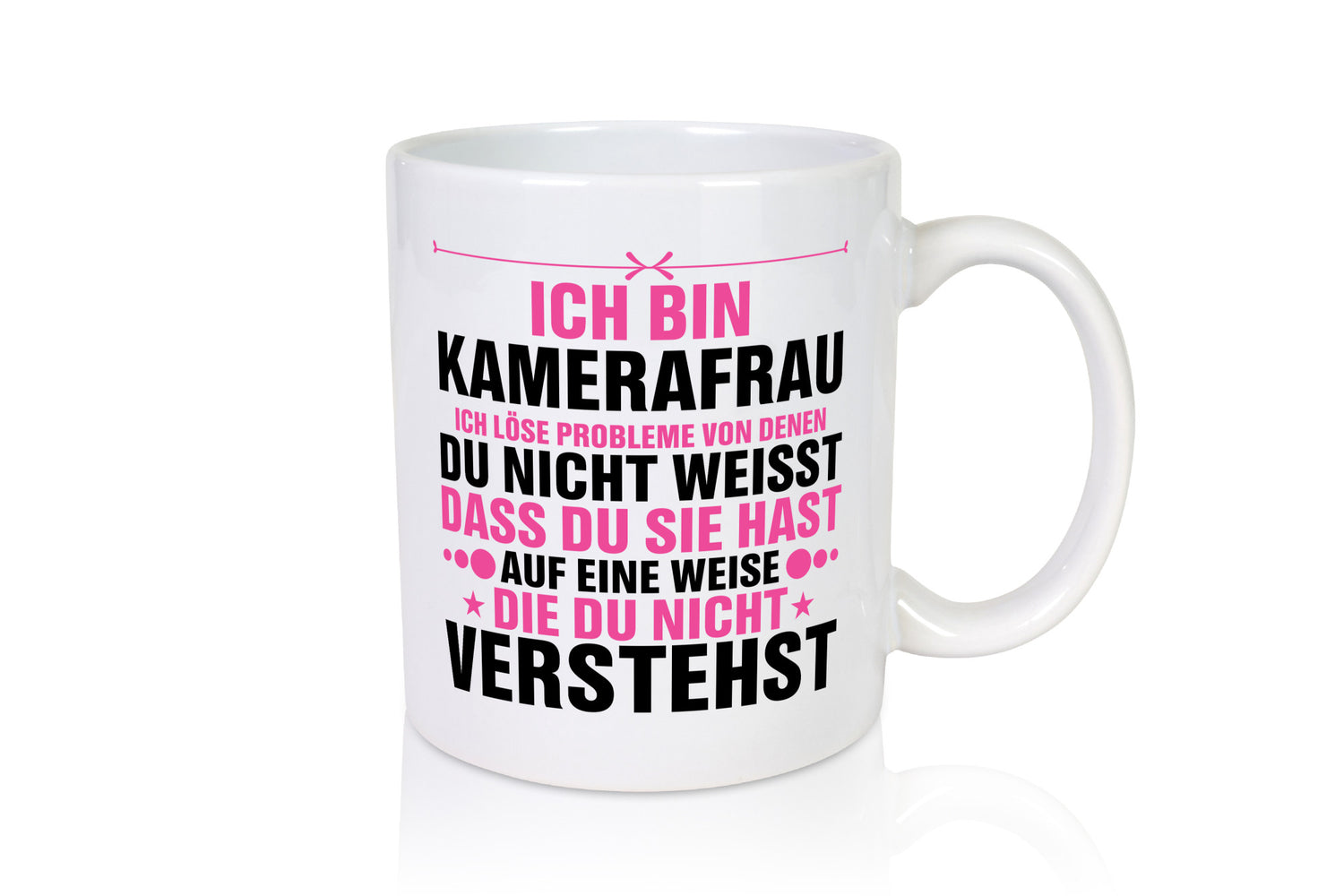 Löse Probleme: Kamerafrau | Kamera v2 Geschenkidee Humor Tasse