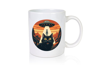 Ufo | Verrückte Katze Aliens Geschenk Tierliebhaber Humor lustiger Spruch Tasse