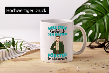 Im Universum: Förster | Forst Arbeit Geschenkidee Kollegen Büro Humor Tasse