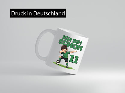 11. Geburtstag | 11 Jahre Fußballer Geschenkidee Humor Tasse