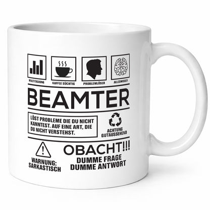 Achtung Probleme Beamter | Verbeamtung öffentlicher Dienst Geschenk Humor