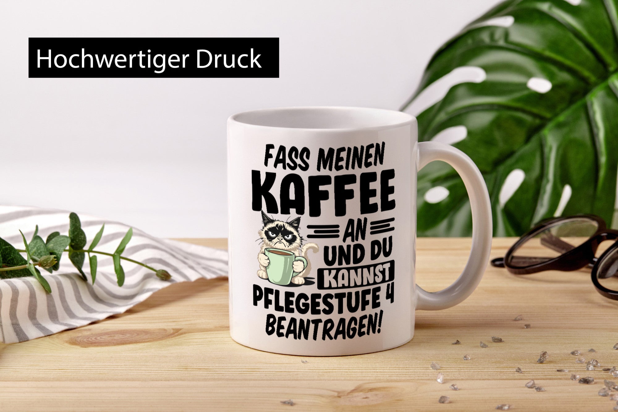 Fass meinen Kaffee an | Pflegestufe 4 Krankenschwester v5 Humor Geschenkidee