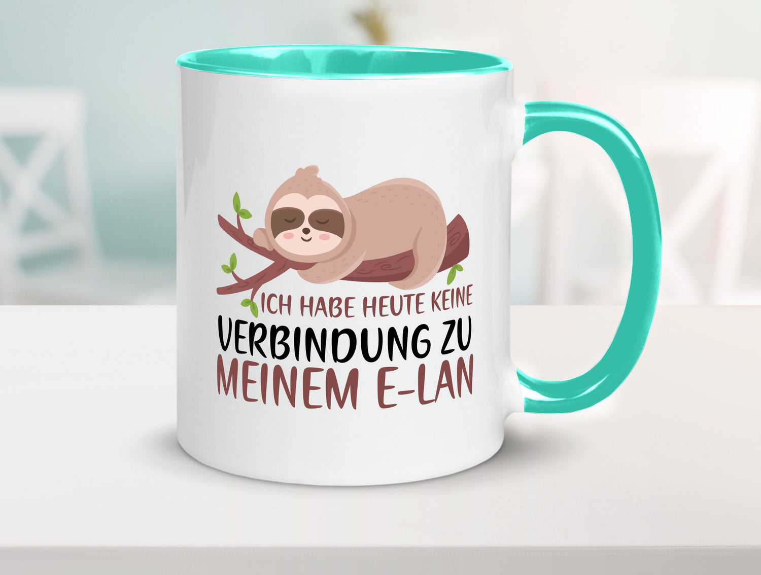 Verbindung zum Elan | WLAN Faultier Faulpelz Laufband Humor Tierliebhaber