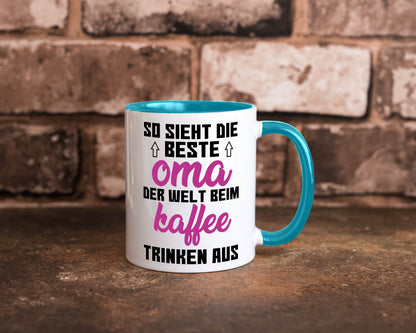 Beste Oma der Welt | Großmutter Tasse lustiger Spruch Geschenk Familie