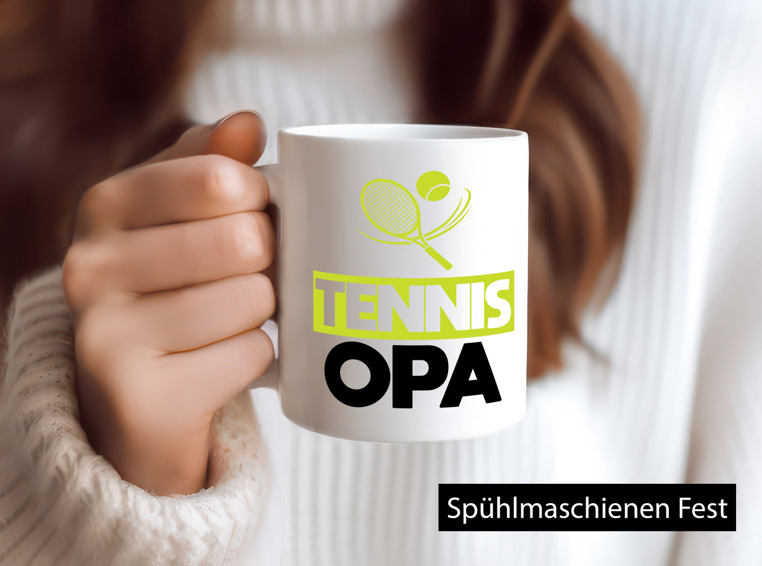 Tennis Opa | Tennisspieler Großvater Humor Familie Geschenkidee Tasse