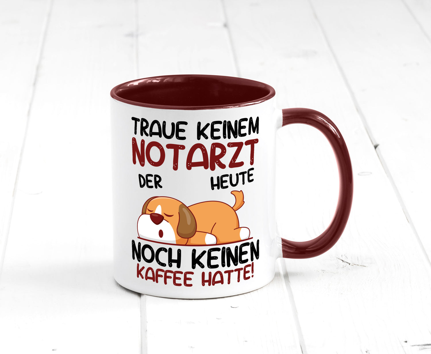 Traue keinem Notarzt | Arzt Geschenk Humor Geschenkidee lustiger Spruch Tasse