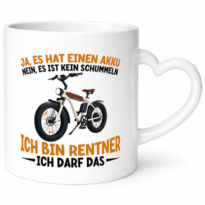 Rentner | E-Bike Elektrofahrrad für Geschenkidee Ruhestand Jubiläum Humor Tasse