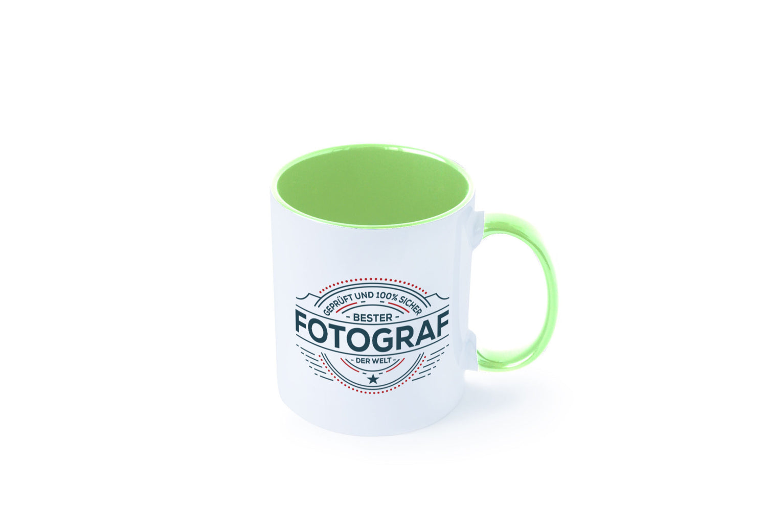 Geprüft und sicher: Fotograf | Fotografie Kamera Humor Geschenkidee Tasse
