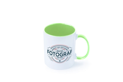 Geprüft und sicher: Fotograf | Fotografie Kamera Humor Geschenkidee Tasse