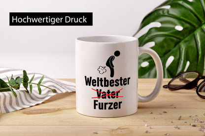 Weltbester Furzer | Bester Vater Vatertag Humor Familie Geschenkidee Tasse