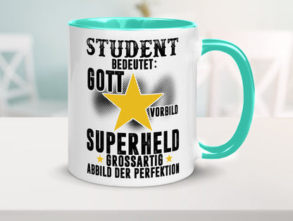 Bedeutung von Student | Universität Uni Studium Geschenkidee Humor Tasse