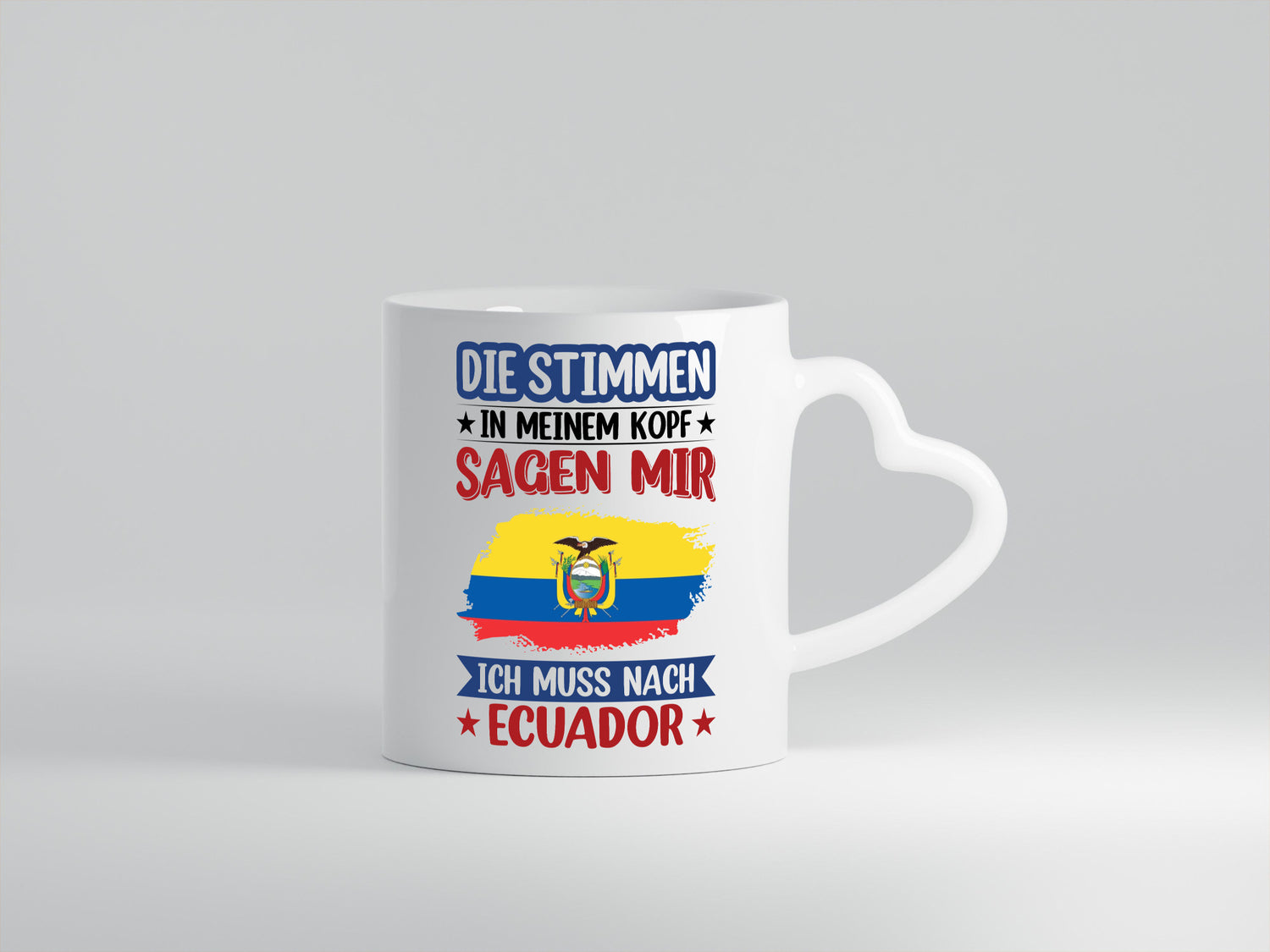 Ecuador | Urlaub Stimmen in meinem Kopf Traumland Humor Geschenkidee Tasse