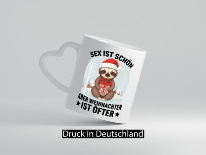 Sex ist schön aber Weihnachten öfters | lustiger Spruch Geschenk Humor