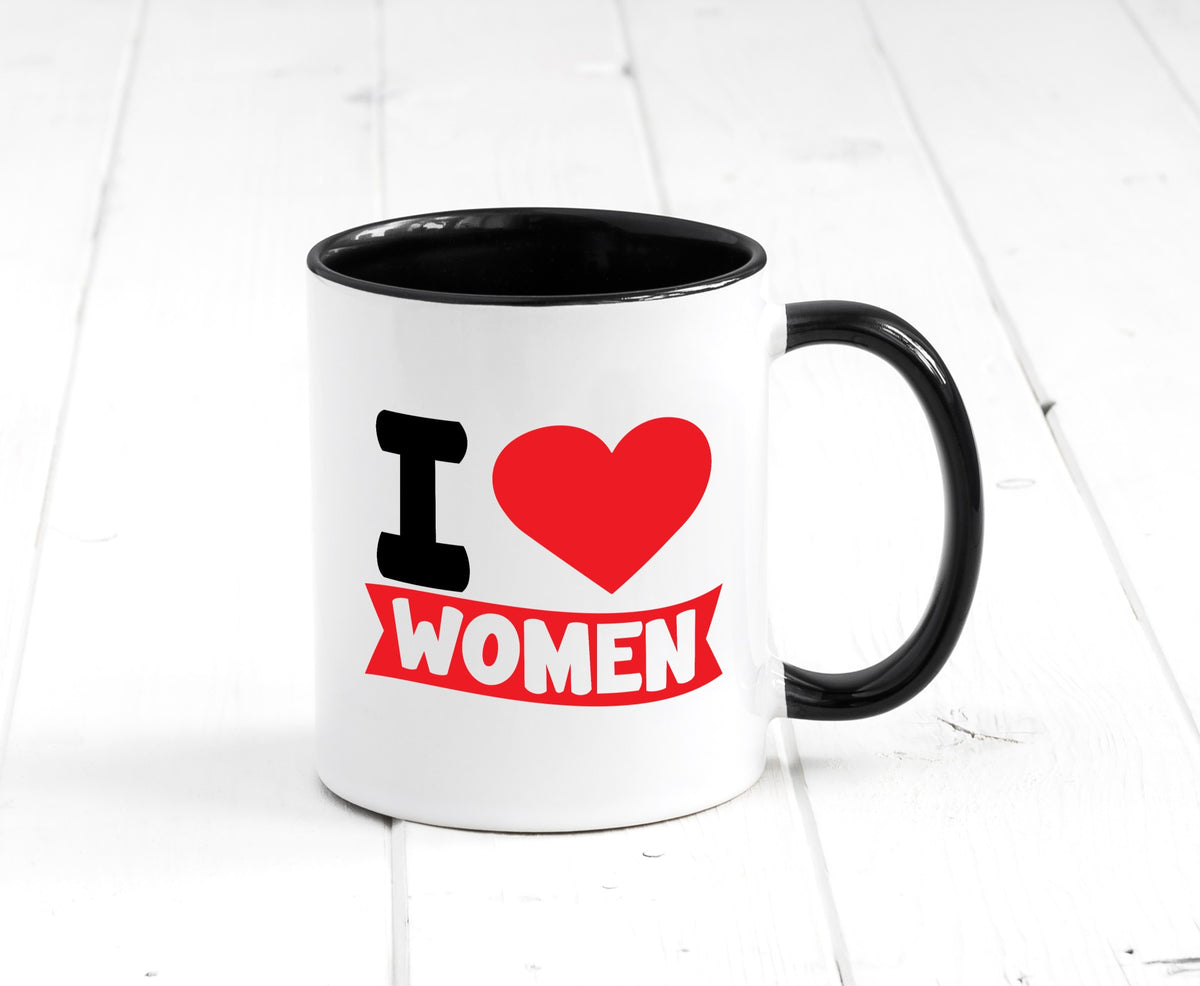 I love woman | Frauen Ich liebe v2 lustig Familie Geschenkidee Geschenk Tasse