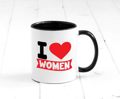 I love woman | Frauen Ich liebe v2 lustig Familie Geschenkidee Geschenk Tasse