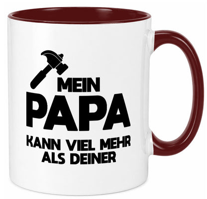 Mein papa kann viel mehr als deiner | Bester lustiger Spruch Geschenk Humor