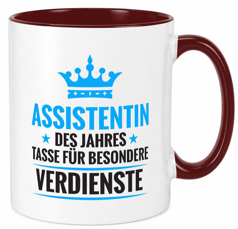Besonderer Verdienst: Assistentin | Assistenz Hilfskraft Humor Geschenkidee