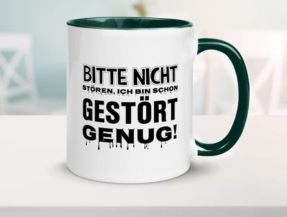 Ich bin schon gestört lustiger Spruch Geschenk Humor Geschenkidee Tasse