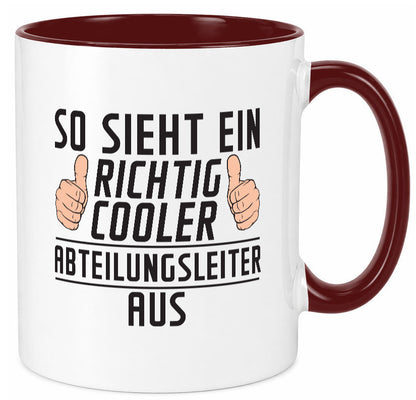 Richtig Cooler Abteilungsleiter| Führungskraft lustiger Spruch Geschenk Humor