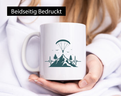 Gleitschirm | Motiv Paragleiter Gleitschirmfliegen vl5 Humor Geschenkidee Tasse