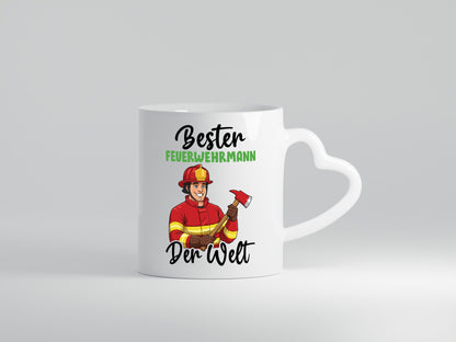 Bester Feuerwehrmann | Feuerwehr v2 Humor Geschenkidee Tasse
