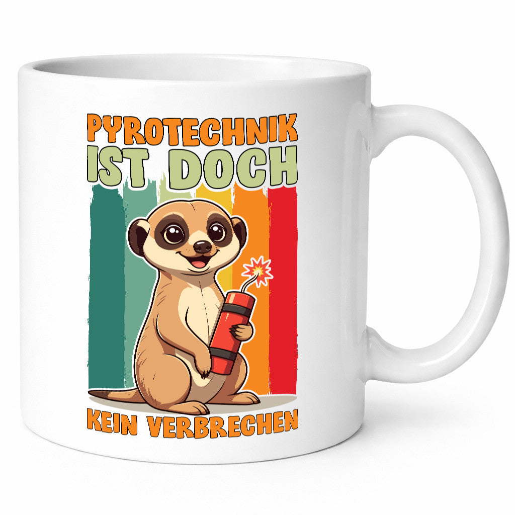Pyrotechniker ist doch kein Verbrechen | Feuerwerk Geschenkidee Humor Tasse