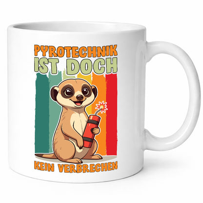 Pyrotechniker ist doch kein Verbrechen | Feuerwerk Geschenkidee Humor Tasse