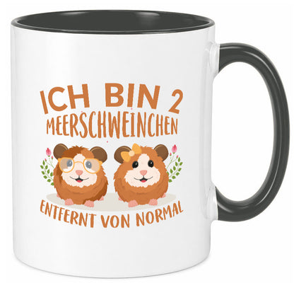 Zwei Meerschweinchen | Tierfreund Tasse Tier Liebe lustig Tierliebhaber Humor