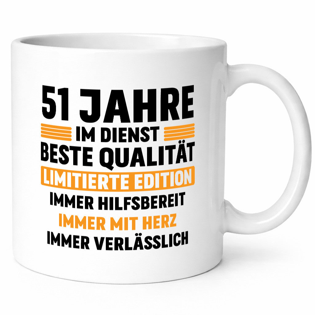 51 Jahre im Dienst | Jubiläum Arbeit lustiger Spruch Geschenk Kollegen Büro