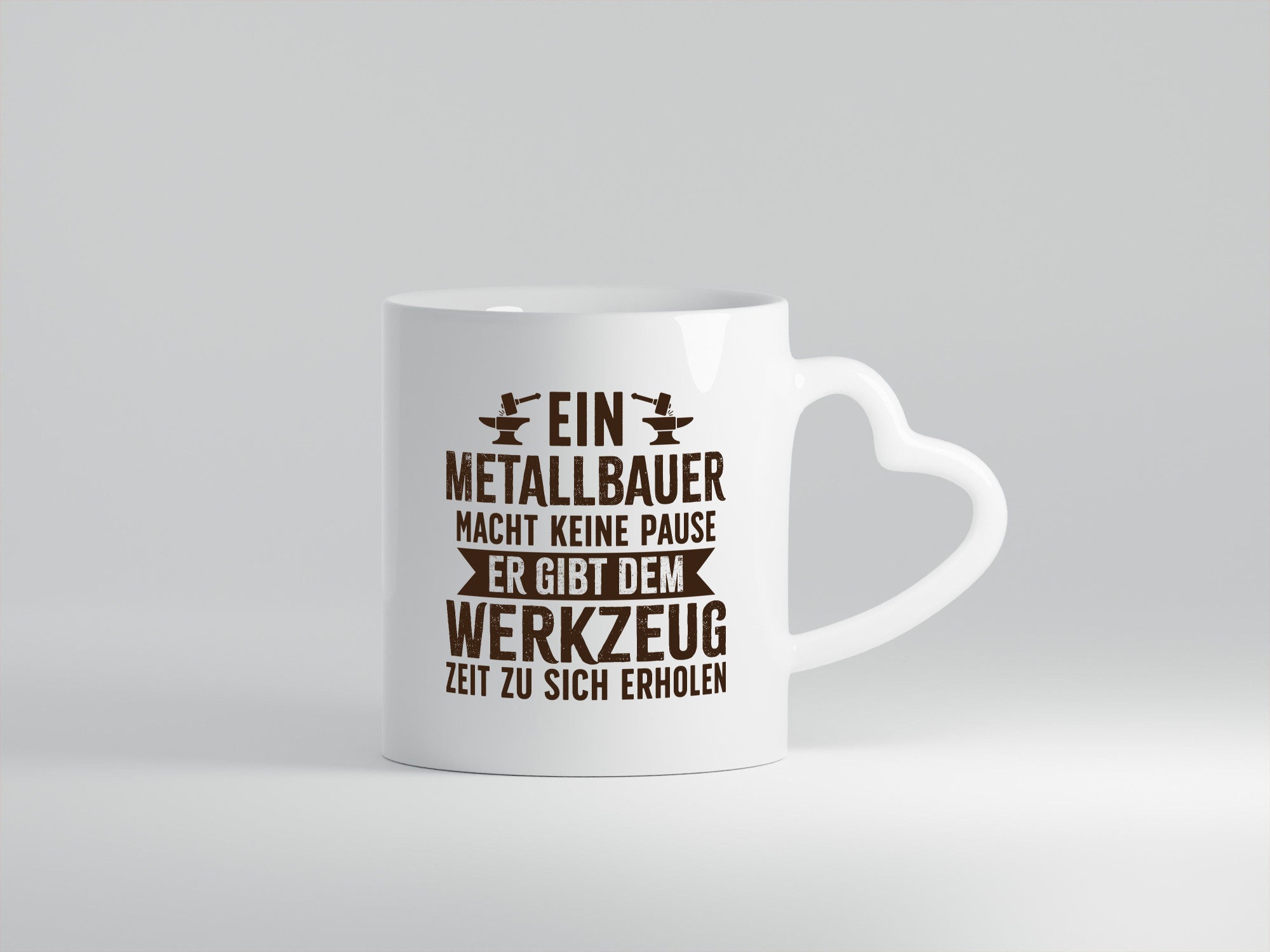 Metallbauer gibt Werkzeug Erholungszeit | Amboss Hammer lustiger Spruch