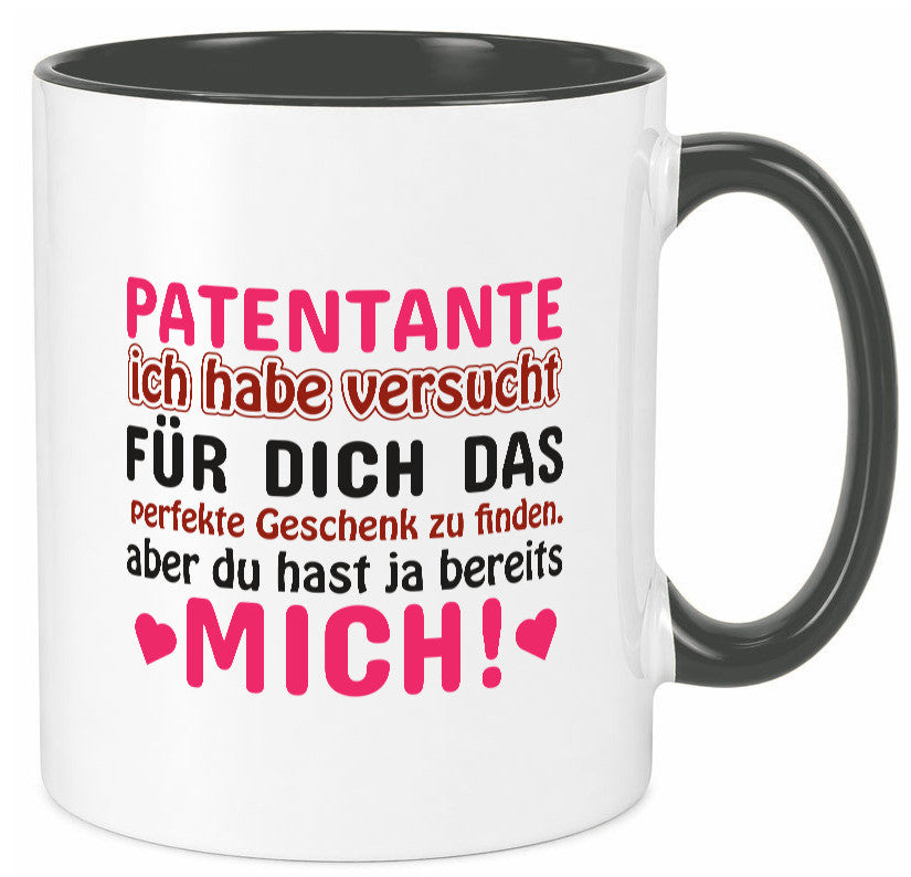 Patentante Tasse | lustiger Spruch Patin Tante Geschenk Humor Geschenkidee