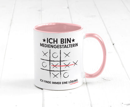 Löse Probleme: Mediengestalterin | Medien Geschenkidee Humor Tasse