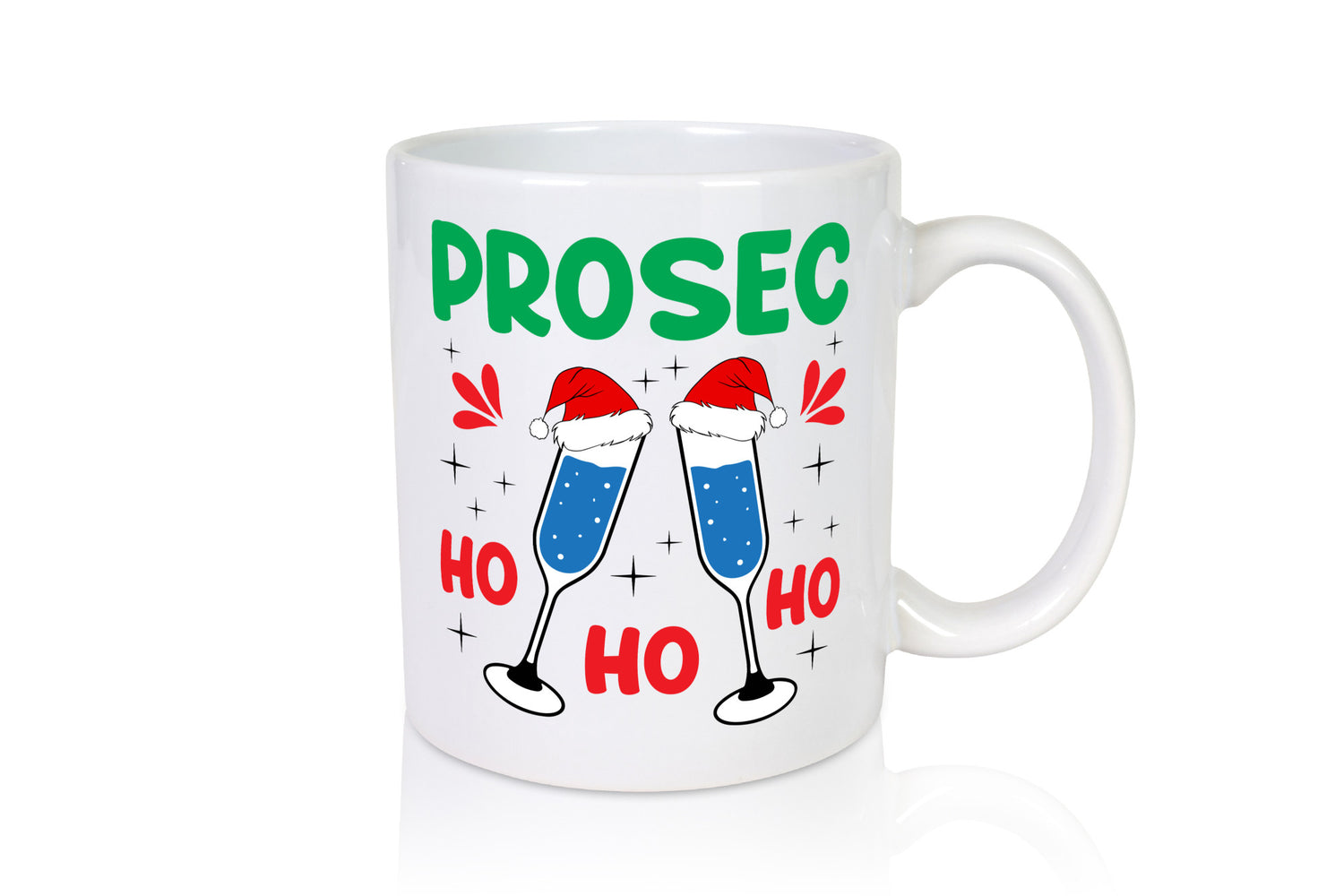 Prosec ho | Weihnachten Christmas lustig Humor Geschenkidee Geschenk Tasse