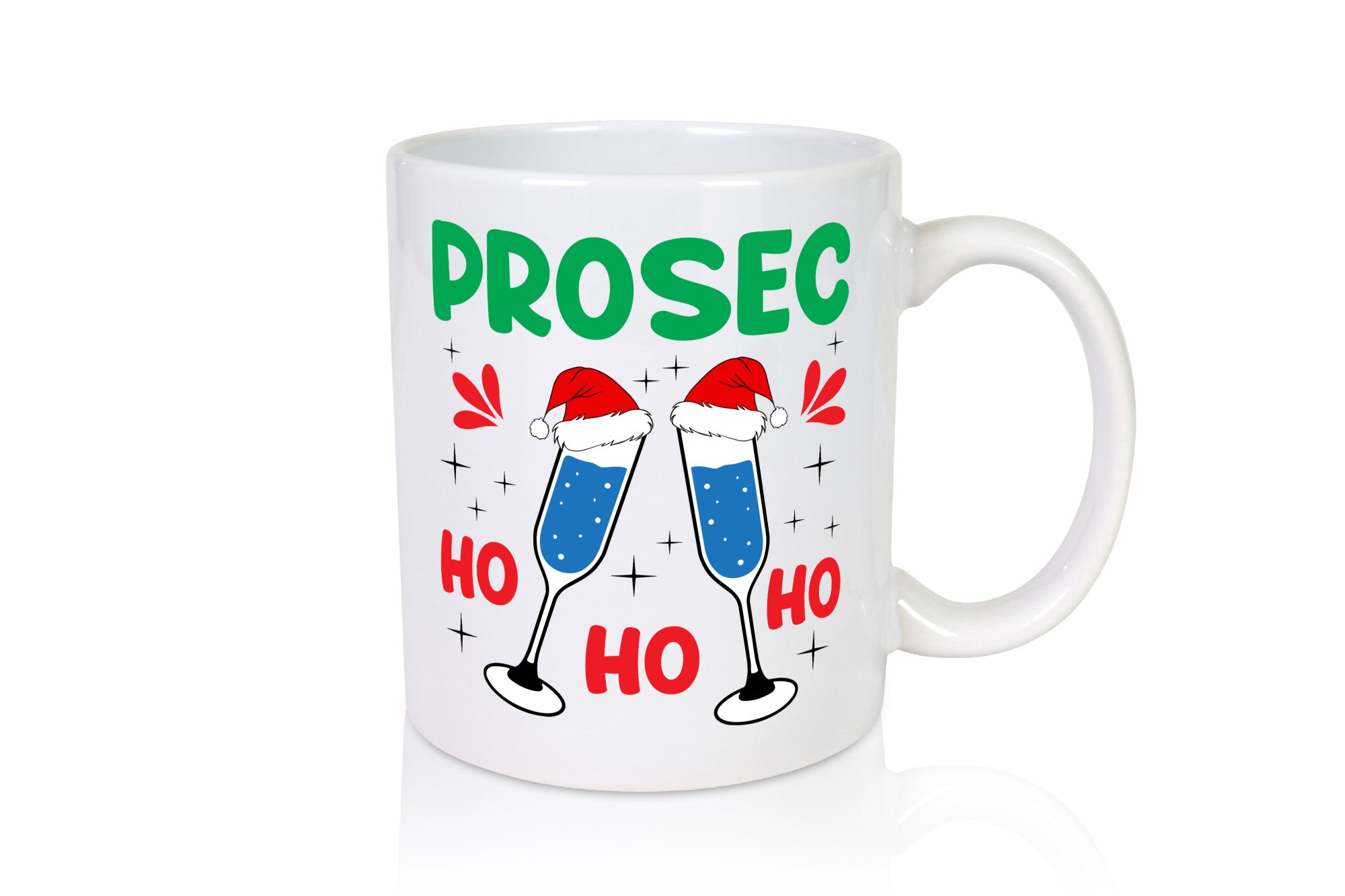 Prosec ho | Weihnachten Christmas lustig Humor Geschenkidee Geschenk Tasse