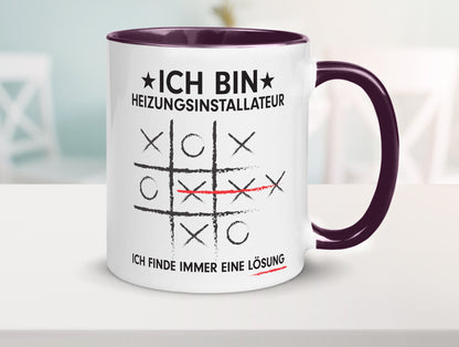 Löse Probleme: Heizungsinstallateur | Heizungsbauer Humor Geschenkidee Tasse