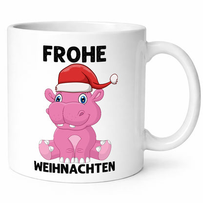Frohe Weihnachten | Weihnachtstiere Nilpferd Humor Tierliebhaber Geschenkidee