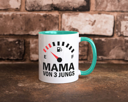Mama von 3 Jungs | Muttertag Geschwister lustiger Spruch Geschenk Familie