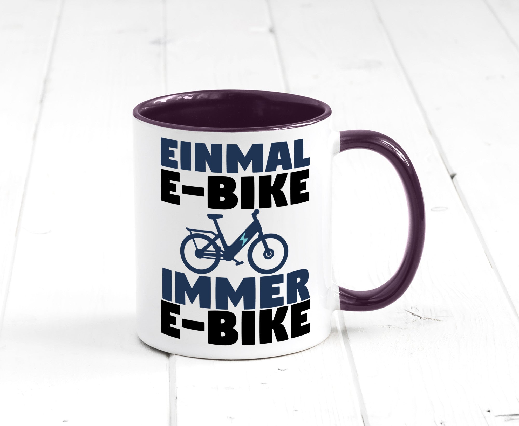 E-Bike Fahrer | Radfahrer Tasse Fahrrad Elektrorad lustiger Spruch Geschenk