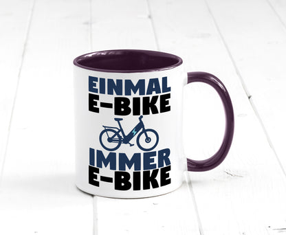 E-Bike Fahrer | Radfahrer Tasse Fahrrad Elektrorad lustiger Spruch Geschenk