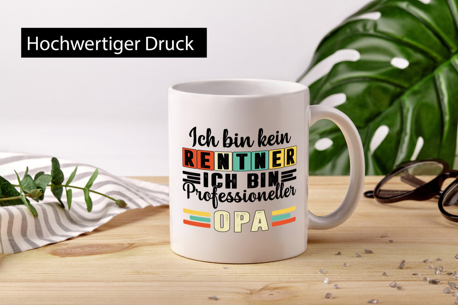 Bin kein Rentner Profesioneller Opa | Großvater Humor Familie Geschenkidee Tasse